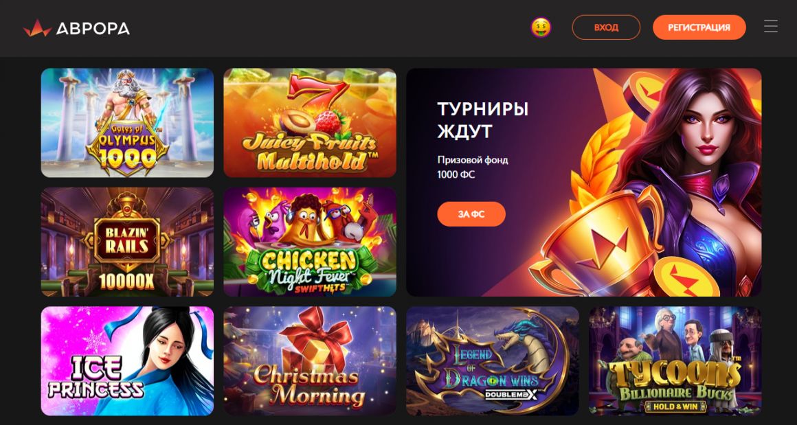 Возможности игровых автоматов Aurora Casino